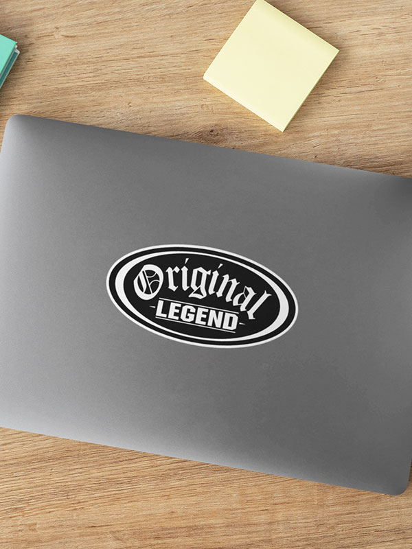 Original Legend Sticker - Black & White - 2
